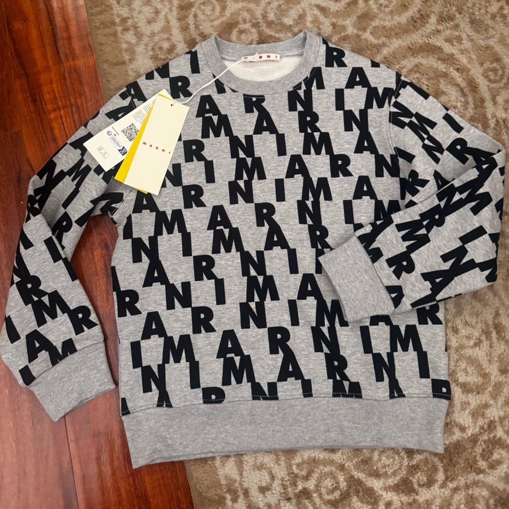 MARNI monogram sweater kids 8Y